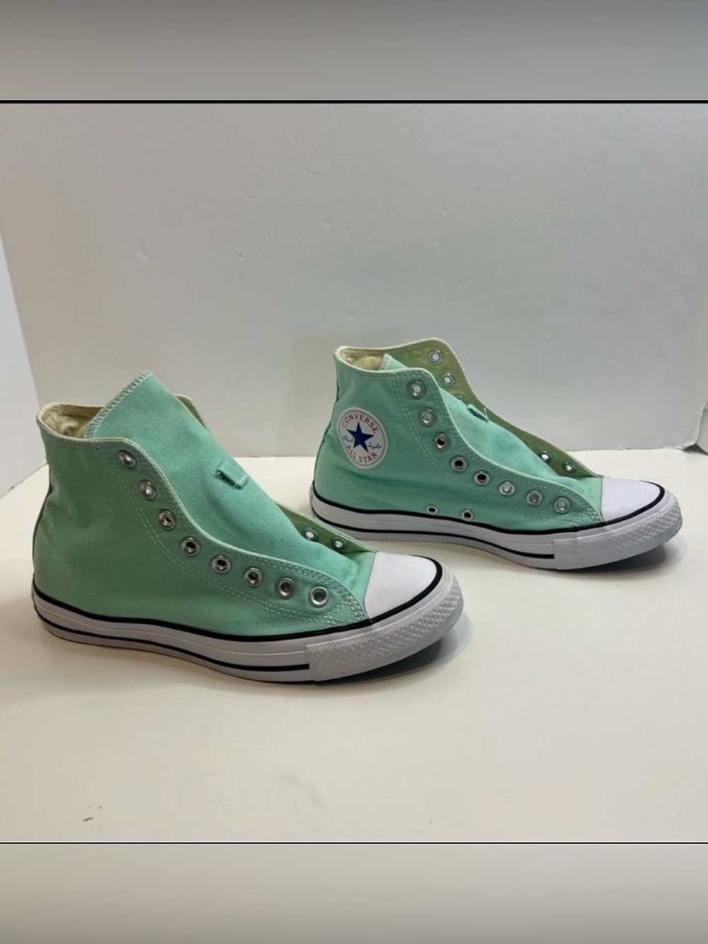 CONVERSE Chuck Taylor Mint Green high top sneakers unisex womens sz 9 men’s 7